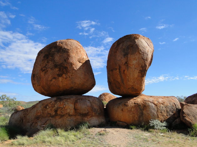 Devils Marbles in de outback van Australië