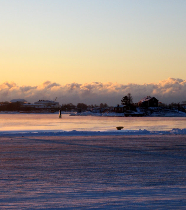 Bij de haven in Helsinki