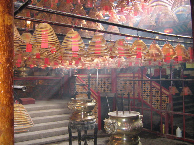 Man Mo tempel van binnen