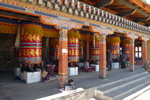 Gebedsmolens in Thimphu