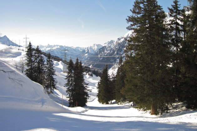 Eerste sneeuw in de Alpen