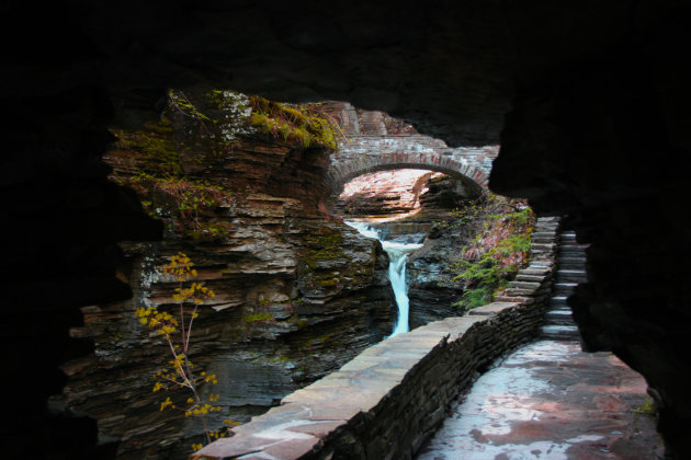 Een doorkijk Watkins Glen State Park