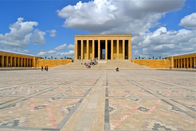 Het mausoleum in Ankara.