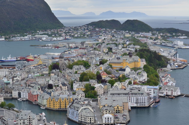 Uitzicht over Alesund