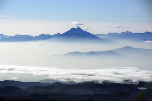 Aerial view of the Andes