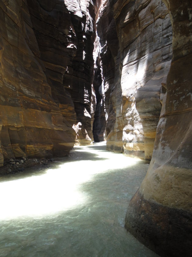 Canyoingen in de Wadi Mujib rivier