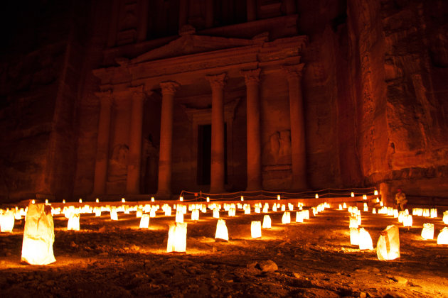 Petra by night