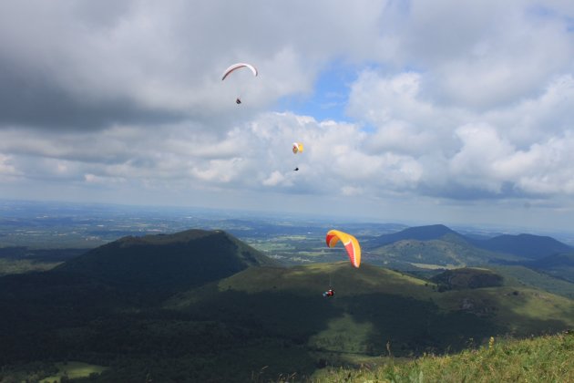 Op de top van de  Puy de Dome