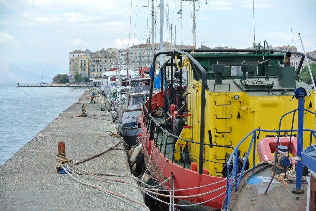 Haven Corfu stad