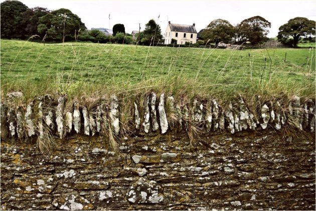 muurtjes in het landschap