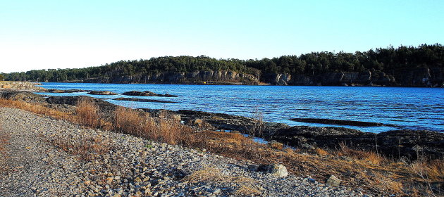 Kijkje over een fjord