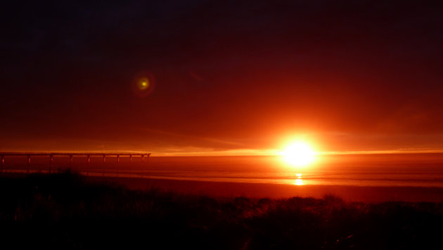 Zonsopgang New Brighton Pier