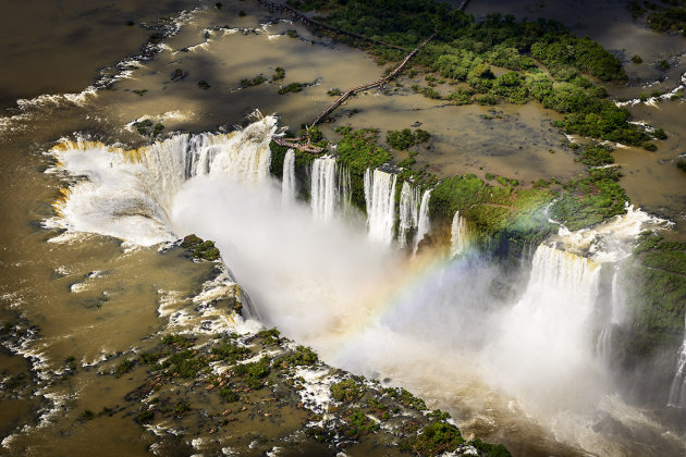 Iguazu watervallen, a birds eye view