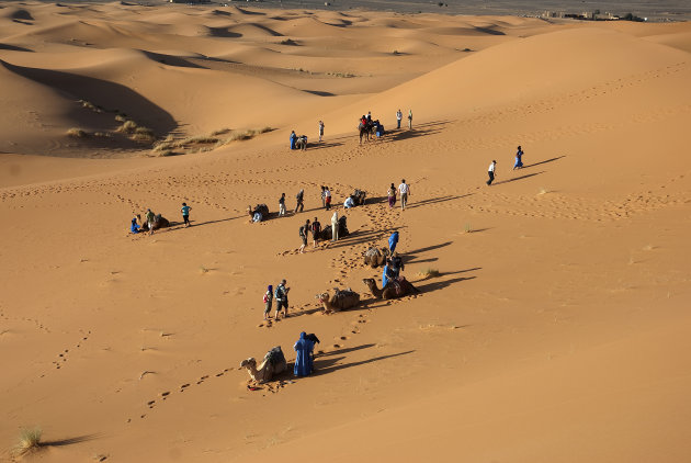 Stop in Erg Chebbi