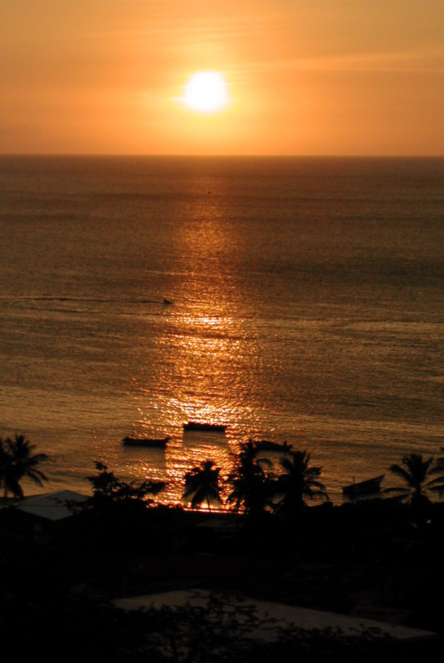 Zonsondergang op Isla Margarita
