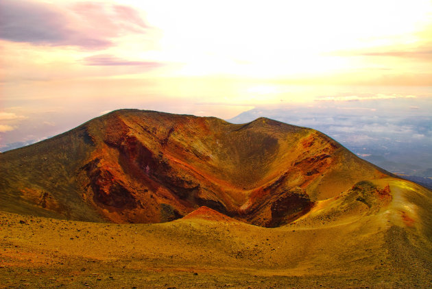 Zonsondergang op de Etna 