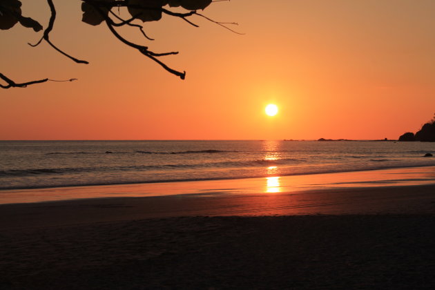 Zonsondergang bij Manuel Antonio