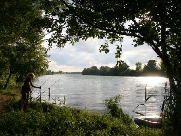 Aan de Saone rivier