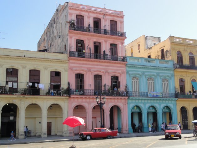 Straatbeeld in Havana