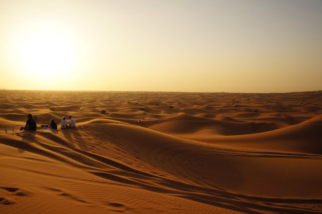 De woestijn bij Dubai