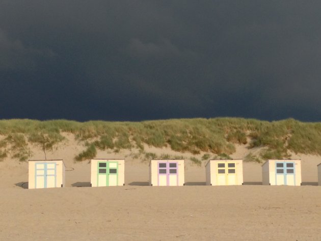 Dreiging op het strand...