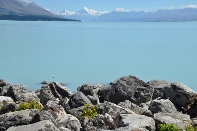 Mount Cook vanuit Lake Pukaki