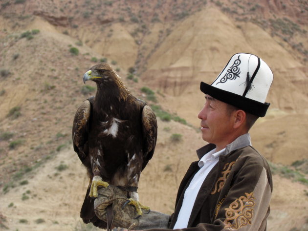 Man and his eagle