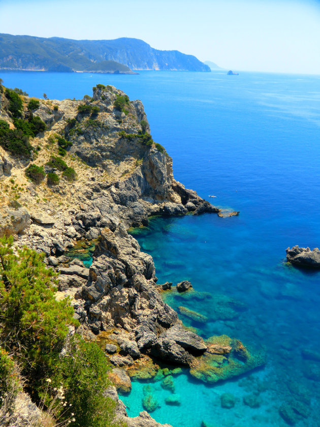 Forget the Cliffs of Dover. These are the cliffs of Corfu!