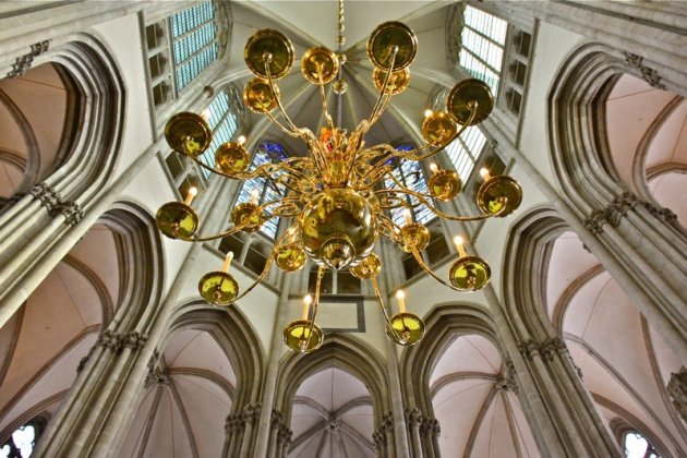 De binnenzijde van de Domkerk in Utrecht.