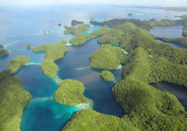 Rock Islands vanuit de lucht