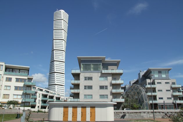 Malmö nieuwbouwwijk met Turning Torso