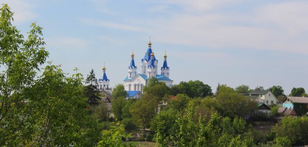 Blauwe kerk in Kamyanets podolsky