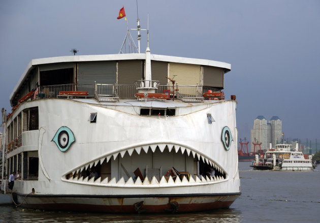 Haaienboot op de Mekong