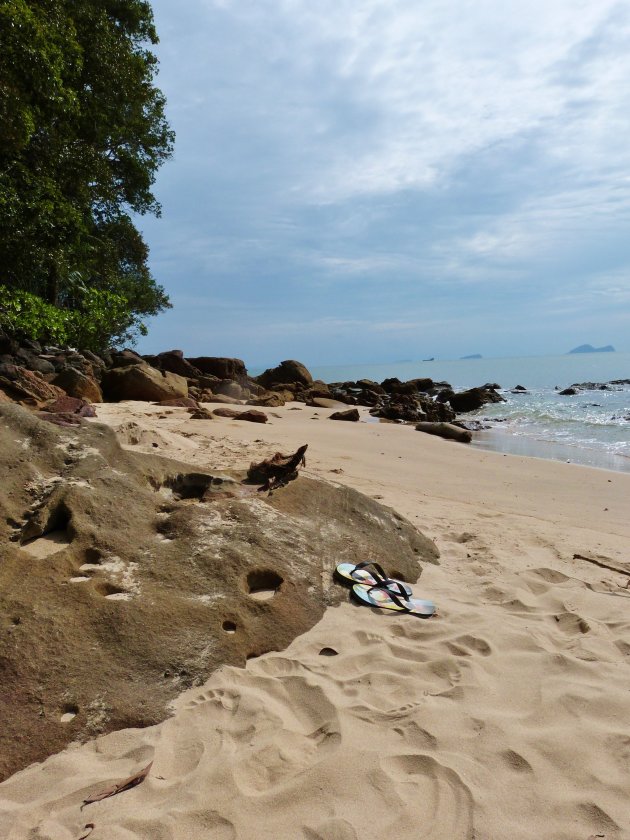 lonely tropical beach