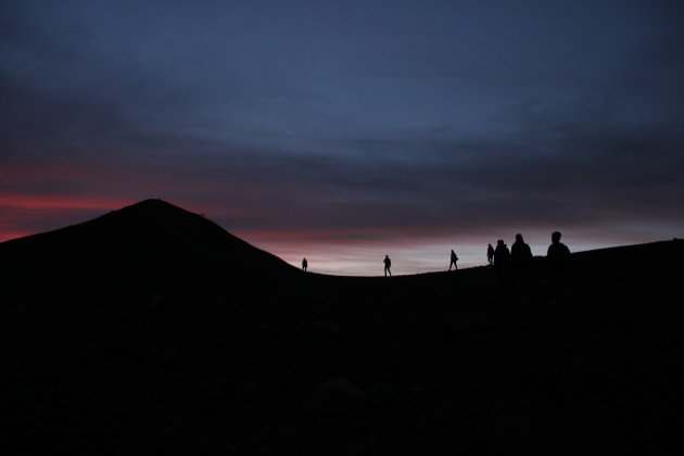 Contouren op mount Merapi, 