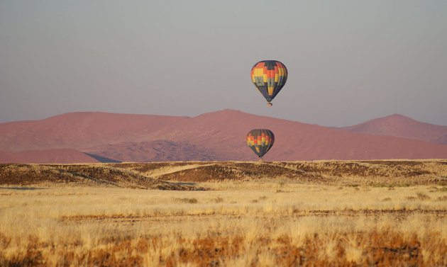 Zweven boven de Sossusvlei