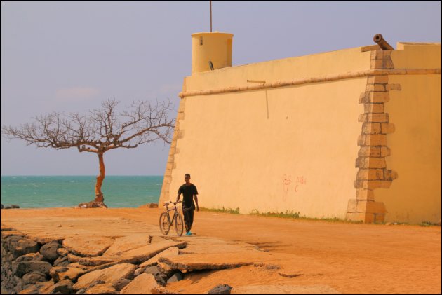 fietsen naar het fort