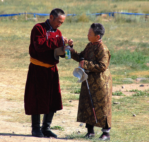 Mongools echtpaartje 