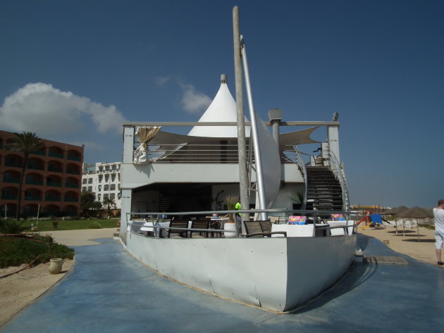 Terras op boot 