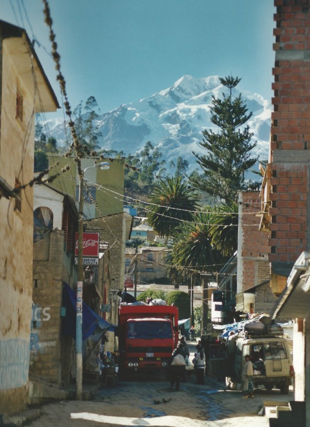 Sorata een bergdorp in de andes