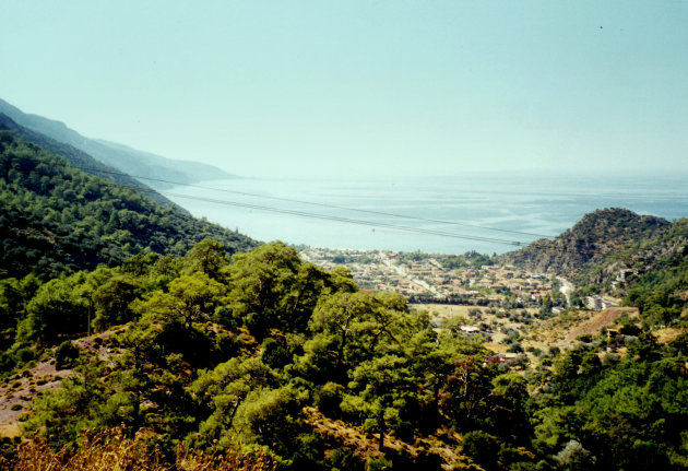 Zicht op Olüdeniz .