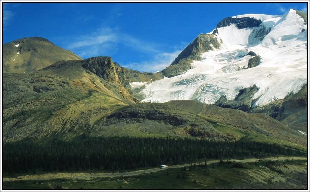 Langs de Icefields Parkway. 