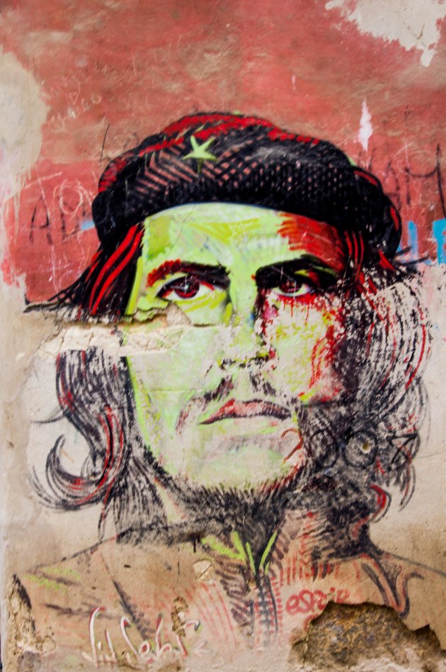 Muurschildering Che