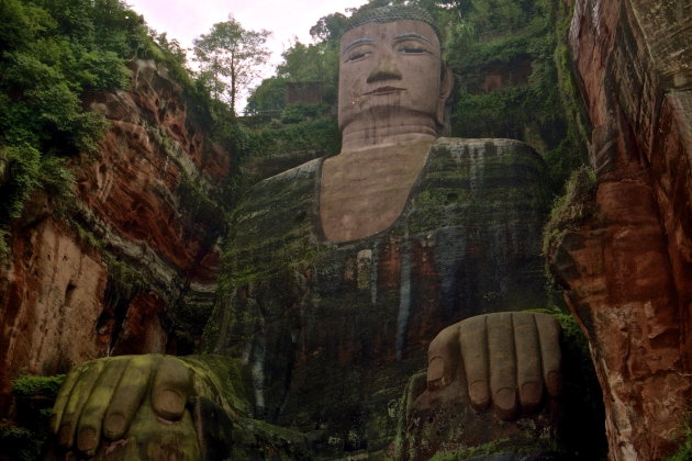 Leshan met de grootste Boeddha.