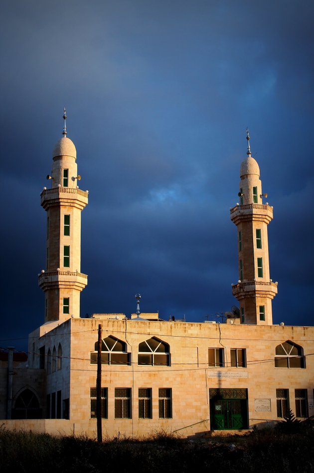 Donkere lucht boven Amman