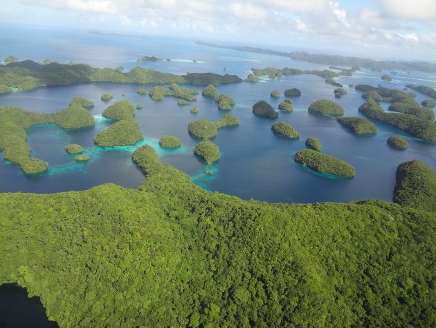 Rondvlucht boven Palau