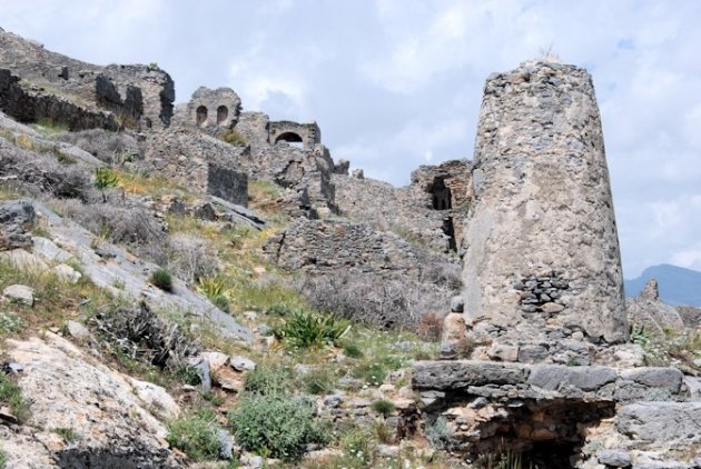 Anemurium of Anamurium Antik Kenti een oude Romeins-Byzantijnse stad