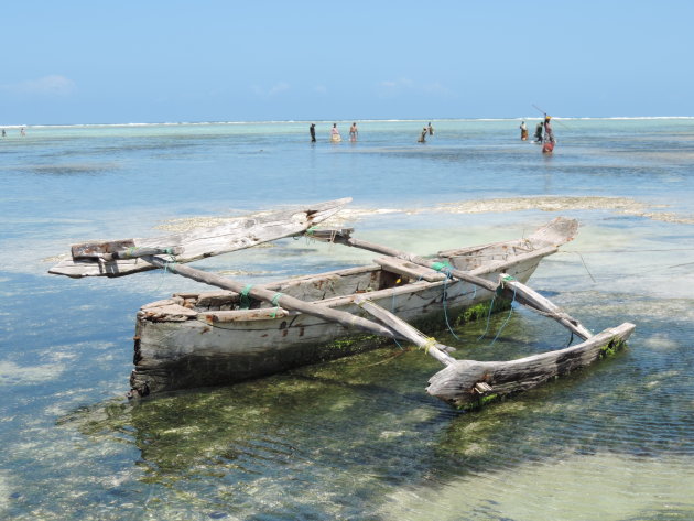 Vissersbootje Matemwe Zanzibar