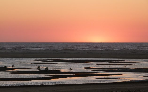 Zonsondergang over Straat Mozambique