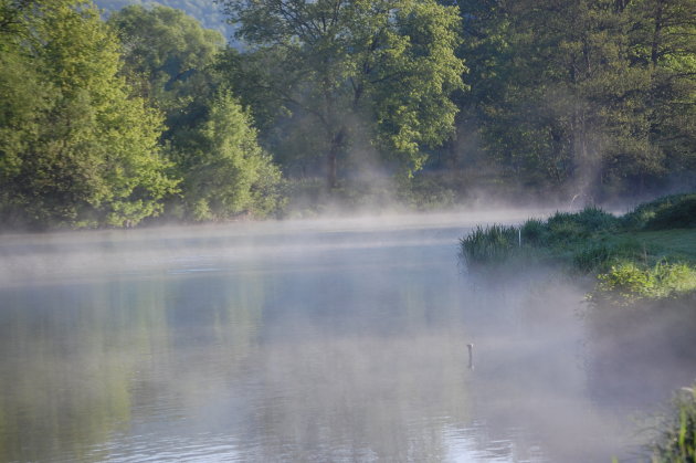 mist op het water